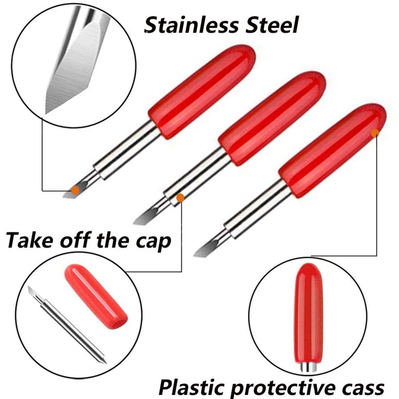💖Bộ 40 Lưỡi Dao Cắt 45 Độ Thay Thế Tương Thích Với Máy Cắt Cricut