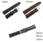 Favoritegoods 16mm 20mm 22mm Dây đeo đồng hồ đeo tay mềm da thật bằng thép khóa thắt lưng thể thao