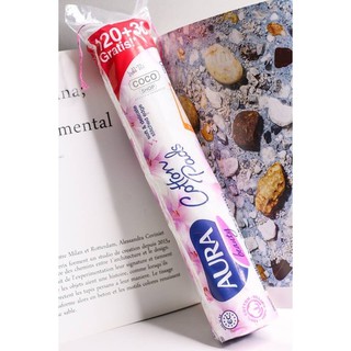 Bông Tẩy Trang Aura Siêu Mềm Siêu Sạch 100% Cotton Thiên Nhiên