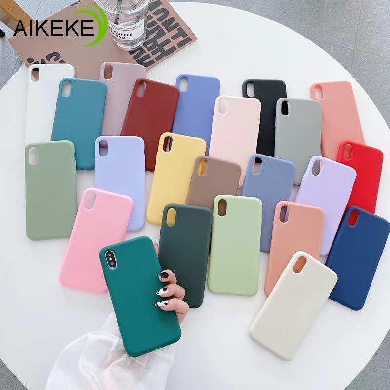 Ốp Điện Thoại TPU Silicone Dẻo Siêu Mỏng Màu Trơn Cho Xiaomi Mi 8 Pro SE Lite CC9E