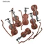 |Tinh tế| 1 / 12 Nhà Búp Bê Nhạc Cụ Mô Hình Đàn Guitar Cổ Điển Violin Cho Búp Bê