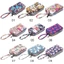 Túi vải in VVDZA Thời trang dung tích lớn hơn Ví dài ba lớp chống nước