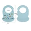 Mya Baby Hoạt Hình Yếm Chống Thấm Nước Cấp Silicone Cho Bé Ăn Bắt Có Túi Tạp Dề Có Thể Điều Chỉnh