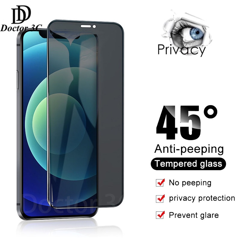 Kính cường lực chống vân tay full màn cho iPhone ip 17 Air 16 15 14 13 12 11 Pro X Xs Max Xr 7 8 6 6s Plus 16E SE SE2 SE3 2020 2022 4G 5G 2025