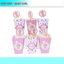 Hộp đựng bắp + tem cắm mẫu bé gái SET 6 cái