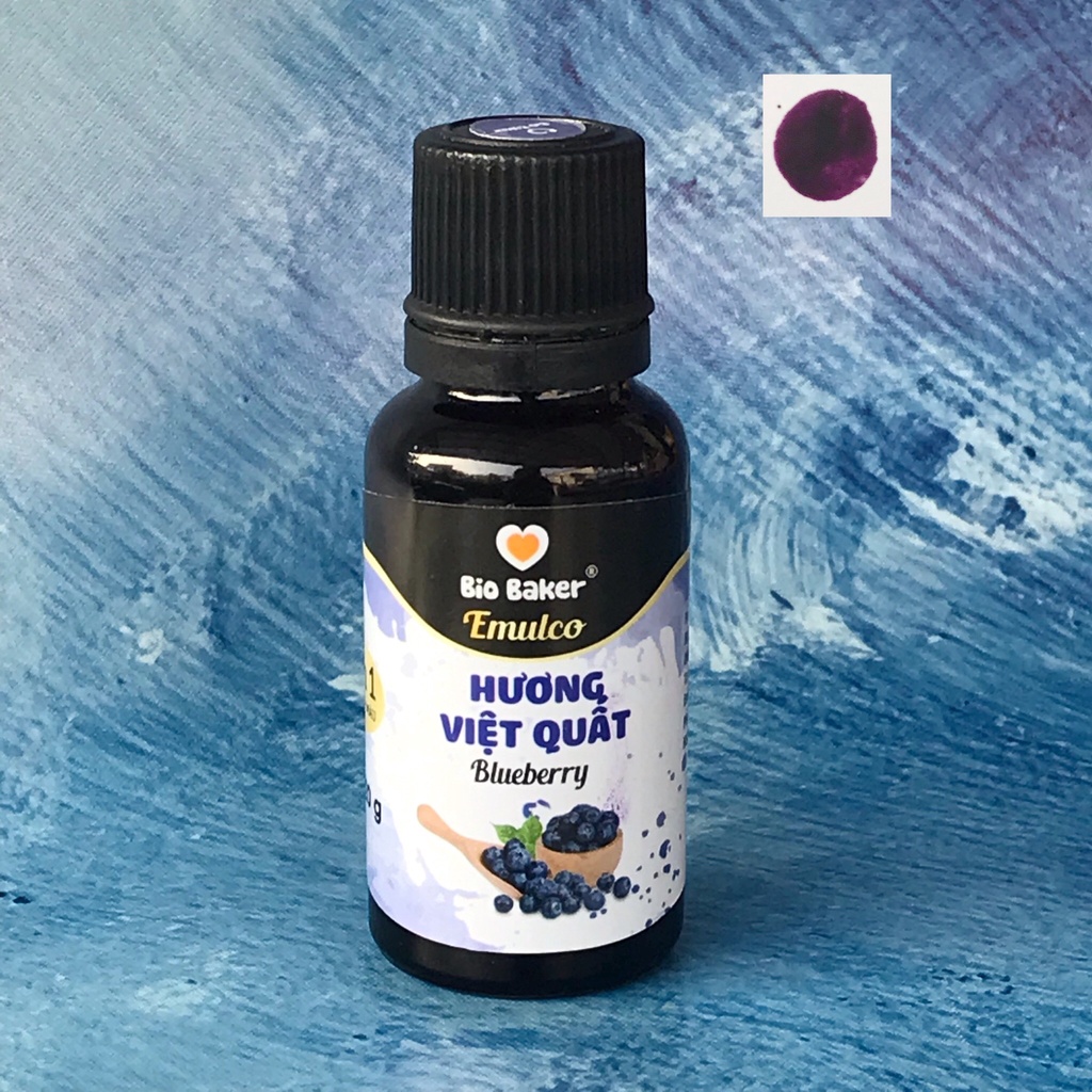 Hương và màu thực phẩm Việt Quất Bio Baker Dạng Gel 20g - PL185