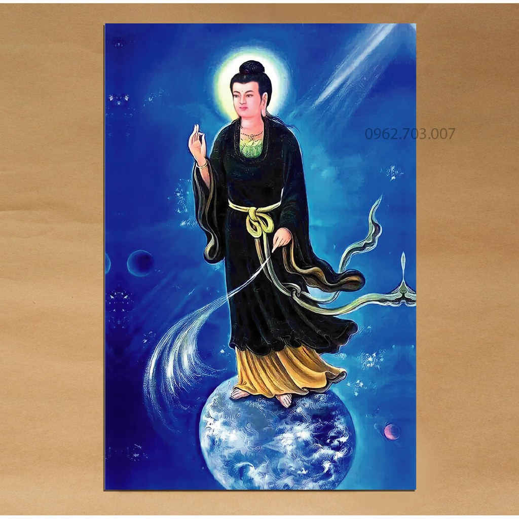Tranh Mẹ Diêu Trì Địa Mẫu 40X60Cm Bằng Vải Phủ Bóng Cao Cấp Dày Dặn (Không  Khung) | Shopee Việt Nam