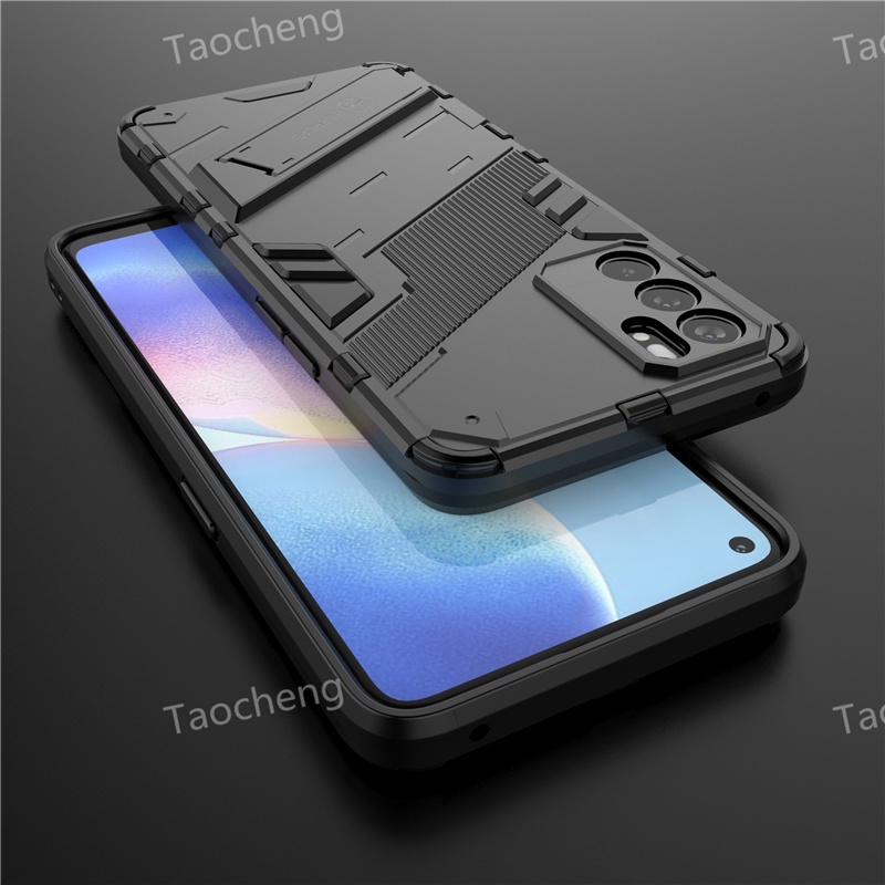 Ốp Điện Thoại Nhựa Cứng Chống Sốc Có Giá Đỡ Bảo Vệ Camera Cho OPPO reno 10 A18 A95 A74 4G Reno 6Z 6 5G Pro Reno6 Z Reno6Z