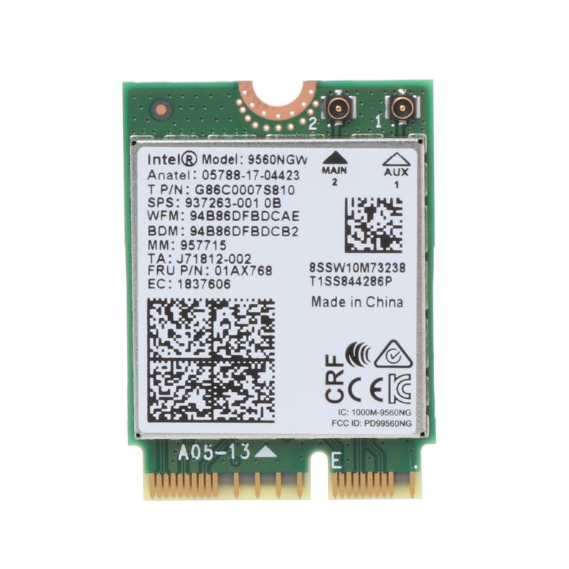 1730M Intel 9560NGW Wireless-AC NGFF M.2 CNVio Dual Band Bluetooth 5.0 Thẻ Wifi 01AX768