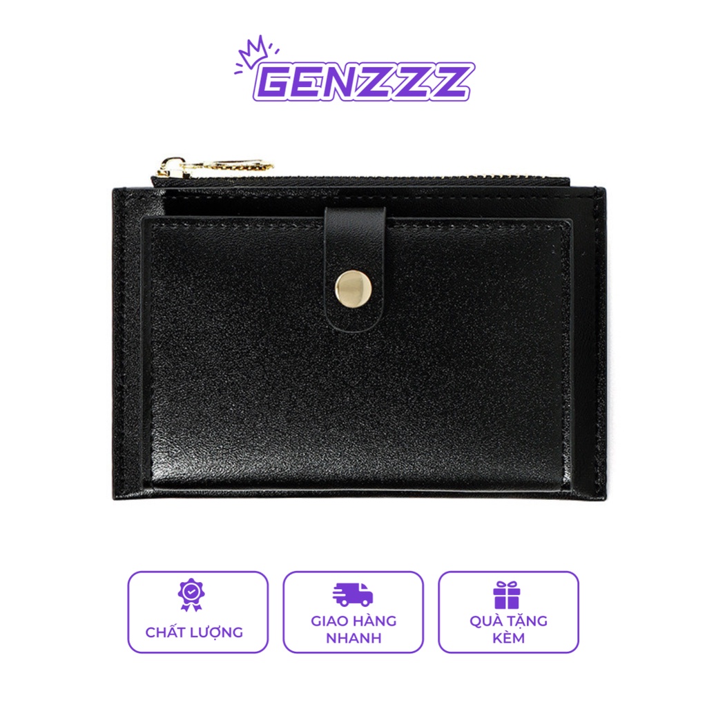 Ví nữ mini đựng thẻ GENZZZ thiết kế nhiều ngăn phong cách Hàn Quốc sang trọng V029