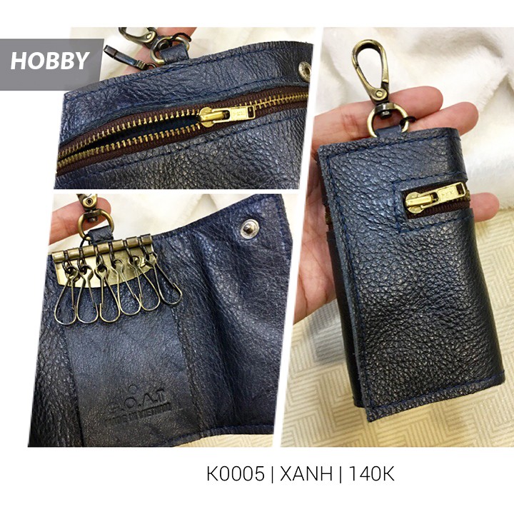 Ví Móc Khóa GOAT K0005 Màu Xanh Đen