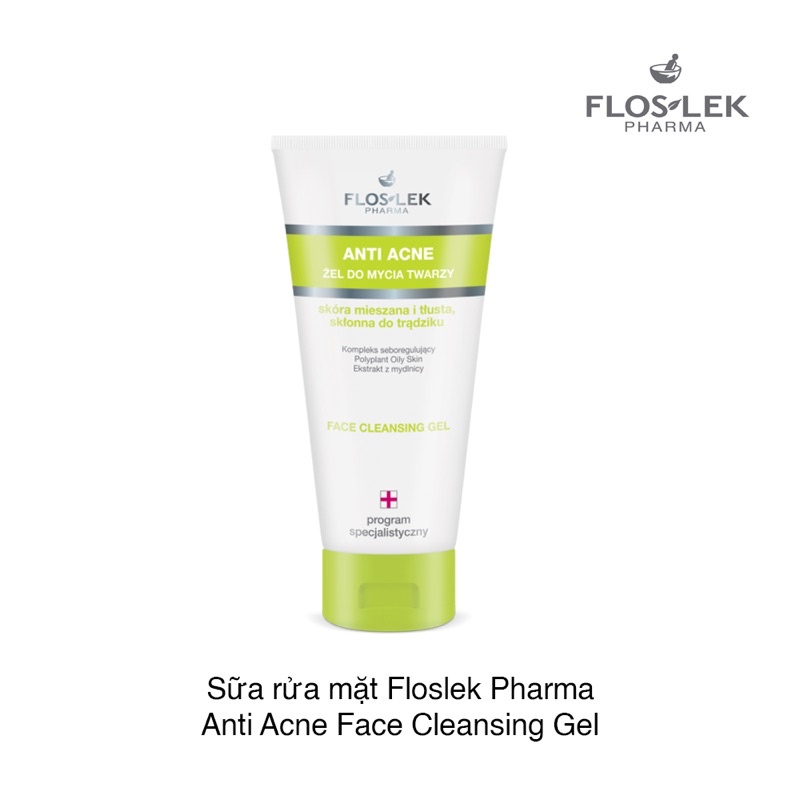 CHÍNH HÃNG CÔNG TY Gel rửa mặt Floslek Pharma Antibacterial Face