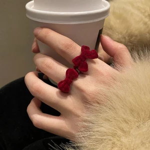 🌺xinyia🌺Nhẫn đeo ngón tay dạng hở điều chỉnh được kích thước thiết kế nơ nhiều màu sắc tùy chọn thời trang dành cho nữ