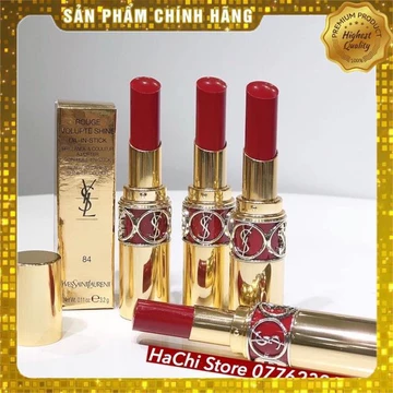 SON YSL ROUGE VOLUPTE SHINE 84 ĐỎ HỒNG - Hachi xách tay chính hãng