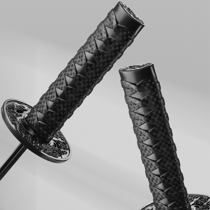 Dù Che Mưa Nắng Màu Đen Phong Cách Samurai Nhật Bản