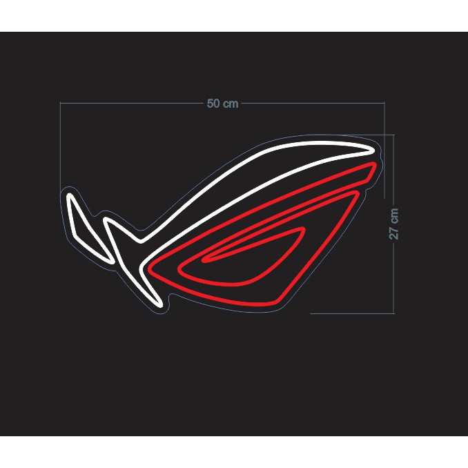 Đèn neon trang trí logo ASUS - đèn trang trí phòng