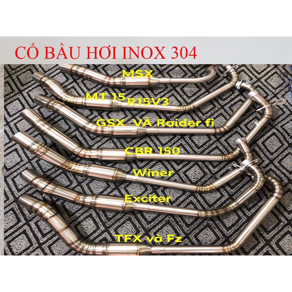 Cổ Pô Bầu Hơi INOX 304 Gắn Các Dòng Xe Máy! | Shopee Việt Nam