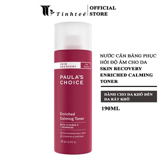 Nước hoa hồng phục hồi độ ẩm Paula's Choice Skin Recovery Enriched Calming Toner 190ml