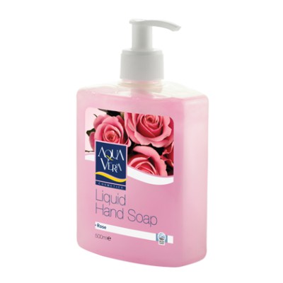 Nước rửa tay dưỡng chất Hoa hồng Aquavera 500ml