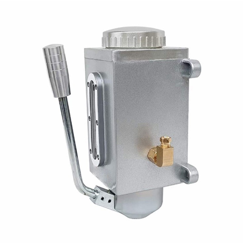 Máy bơm dầu bôi trơn thủ công Bang 1L 4mm Cổng thoát đôi Máy phay Máy bơm tay