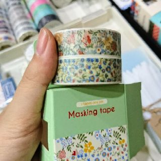 Băng dính trang trí washi tape đồng giá - 1 set gồm 2 cuộn 🐻🌸