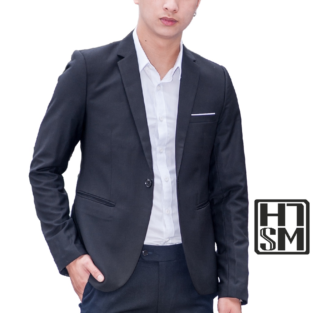 Áo vest nam HTSM thời trang 1 khuy cổ 2 ve HTSM vải 79 cao cấp (lẻ áo)