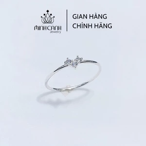 Nhẫn Tim Mảnh Đính Đá Lấp Lánh - Minh Canh Jewelry