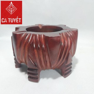 GẠT TÀN THUỐC GỐC CÂY SIZE LỚN 14CM GỖ HƯƠNG CHUẨN NGUYÊN KHỐI