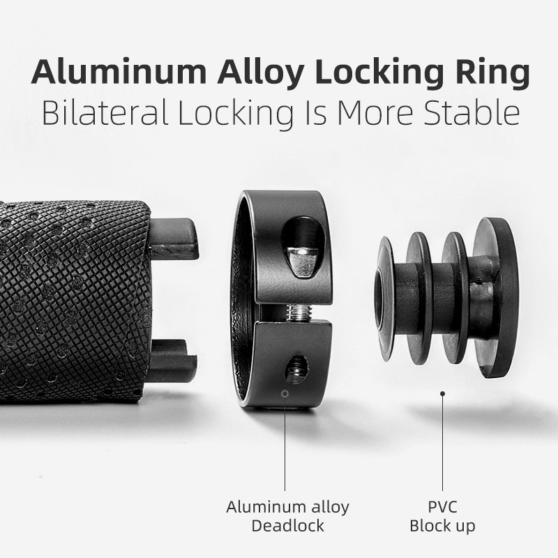 Tay cầm xe đạp chống trượt ROCKBROS MTB có thể khóa được với chất liệu PU