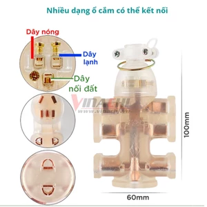 Ổ Cắm Đúc Siêu Bền Chống Cháy, Chống Vỡ SINDARTA - 1 Cái - Ổ Cắm Điện Chống Va Đập