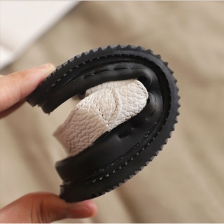 Form nhỏ Sandal Hở Mũi Da Trơn Đế Siêu Mềm Phong Cách Hàn Quốc Cho Bé Trai K152