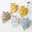 Bộ 5 yếm ăn cotton mềm mại hình tam giác dành cho em bé