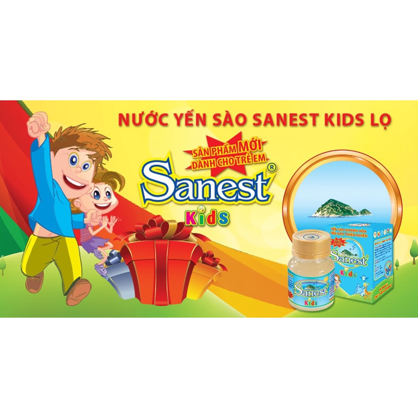 Nước yến sào Sanest kids - KHÁNH HÒA  1hộp (hộp 62ml)
