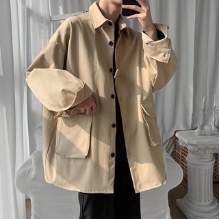 Áo Sơ Mi Dài Tay Nam Màu Hồng Áo Dài Tay Phiên Bản Hàn Quốc Hợp Thời Trang Rời Ruffian Đẹp Trai Hàng Hóa Áo Sơ Mi Dạo Phố Hàng Hóa Áo Mỏng