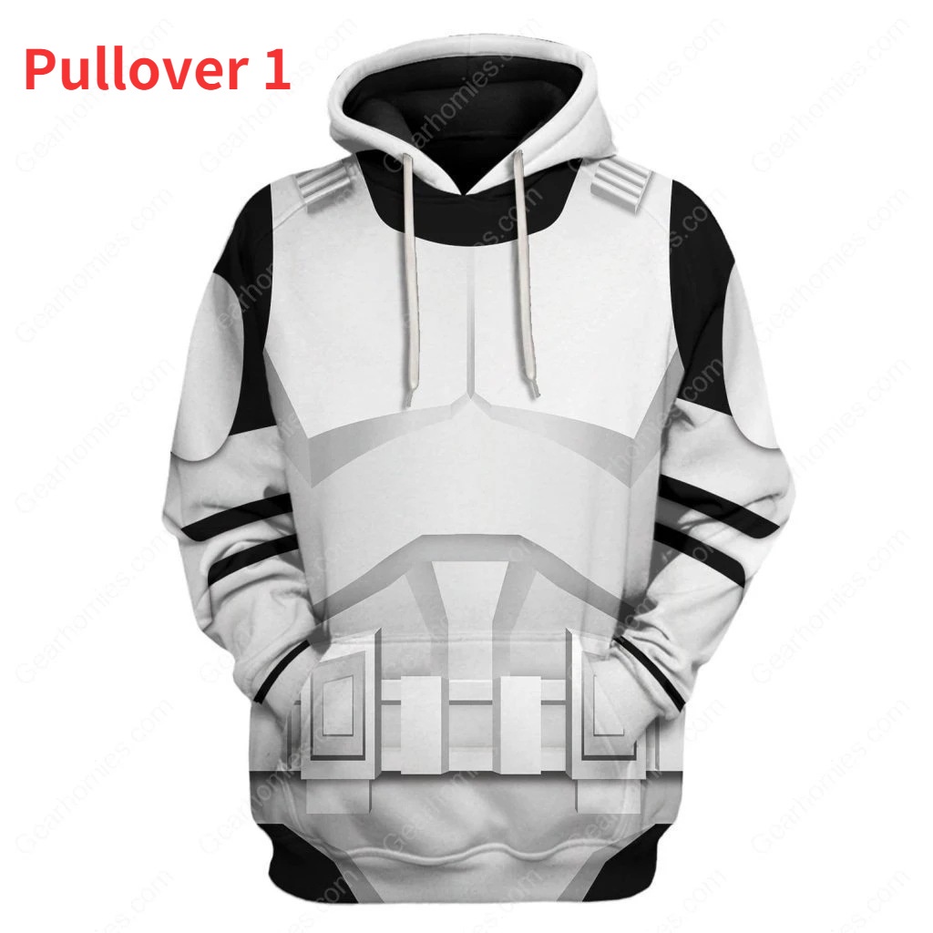 Áo hoodie unisex in 3D hình R2-D2 - Phù hợp làm áo khoác ngoài thời trang