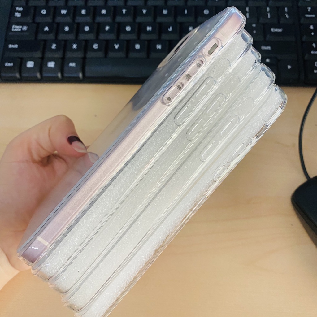 Ốp lưng cho vỏ độ XR lên ip13 silicon trong suốt