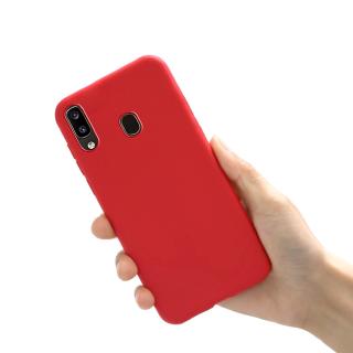 Ốp điện thoại silicon dẻo mặt nhám màu kẹo cho Samsung Galaxy A10 A20 A30 A40 A50 A60 A70 A20e 20
