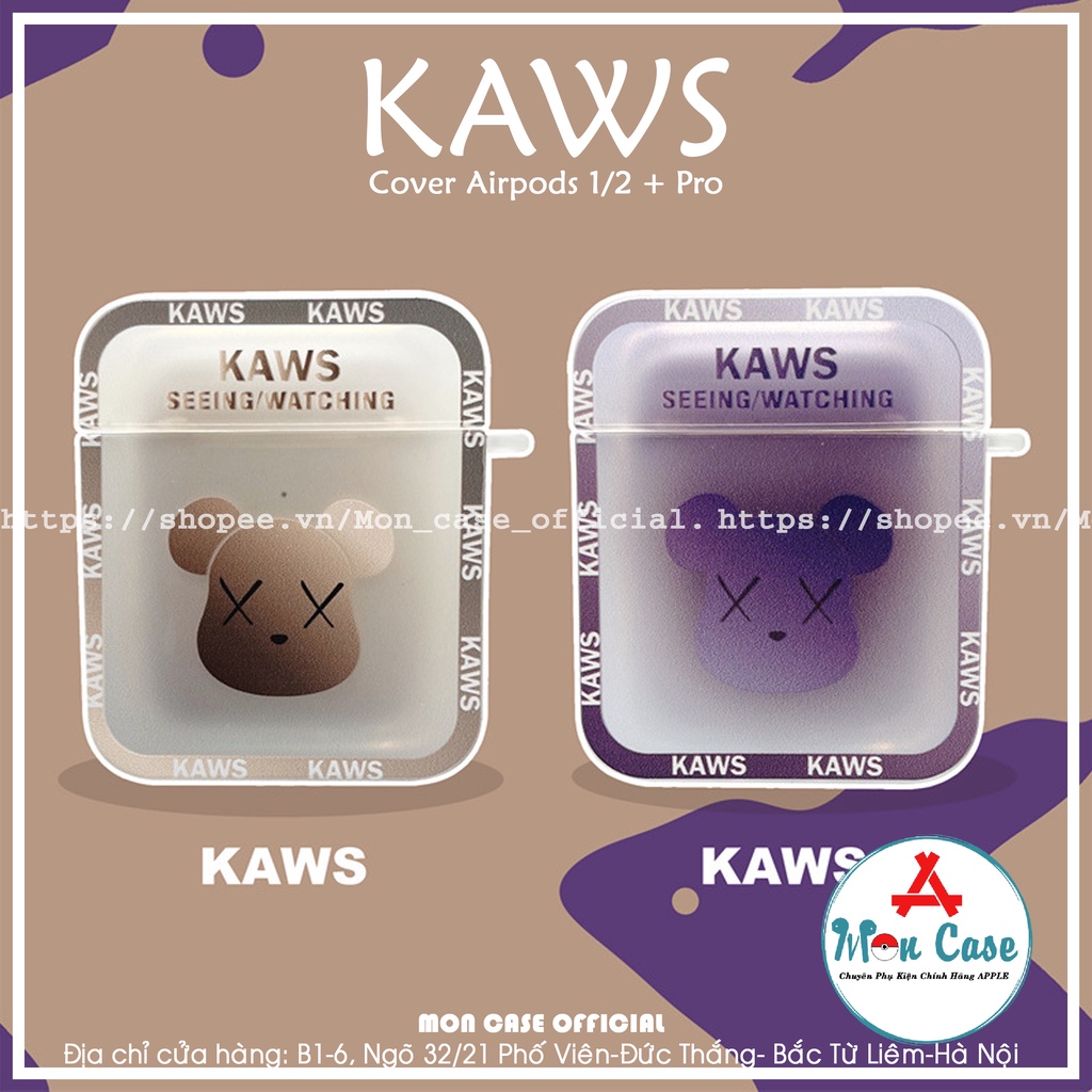 KAWS] Vỏ Ốp Case Bảo Vệ Bao Đựng Tai Nghe Airpod Pro Hình KAW