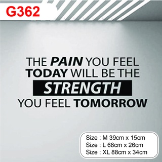 Decal dán trang trí phòng Tập Tạ - Gym Tăng động lực Tập cho khách hàng P14