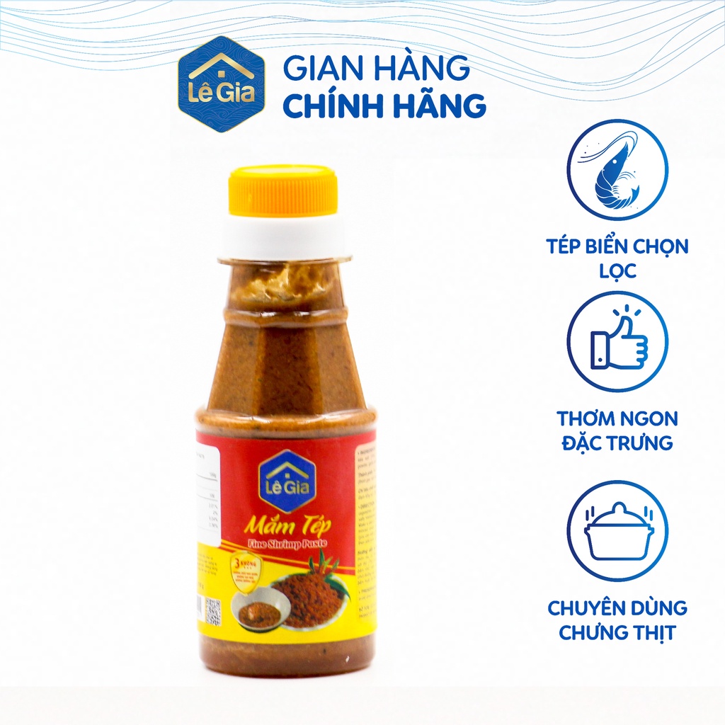 Ảnh Mắm tép Lê Gia chai nhựa PET 110g 1