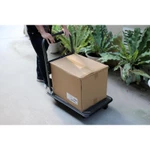 Xe đẩy hàng 4 bánh gấp gọn chở 170kg nhập khẩu Advindeq HT-170, Sàn sắt phủ hammertonne chống gỉ xước - BH 1 năm — ảnh 4