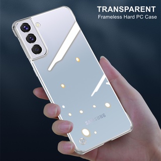 Ốp Lưng Trong Suốt Không Khung Cho Samsung Galaxy S24 S23 S22 Plus S21 Ultra S21 FE Ốp Lưng Nhựa Cứng Trong Suốt Mỏng Cho Note 20 Ultra S20 Plus T01