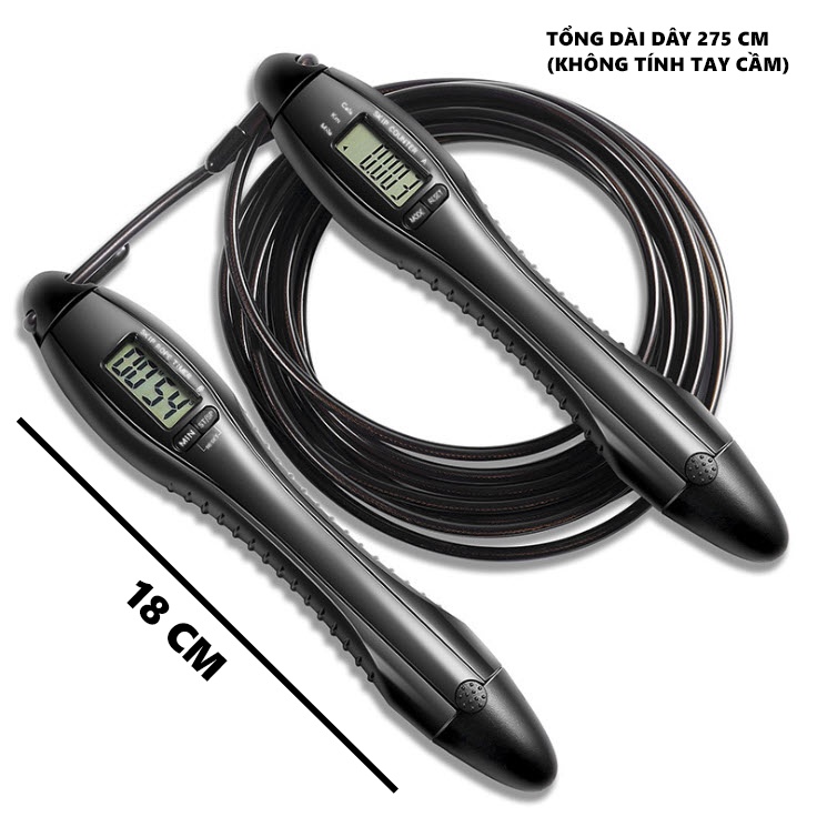 Mô tả Dây Nhảy Lõi Thép Bảo Hành 12 Tháng Dây Nhảy Đếm Số Tự Động Đếm Giờ Dây Lõi Thép Cleacco DNLT Boro Sport - 1
