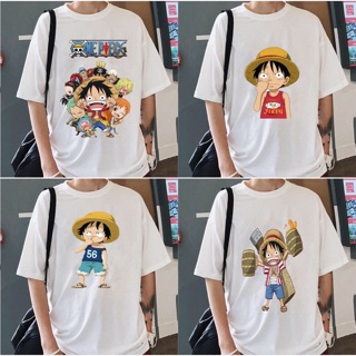 Áo thun Luffy mũ rơm 🚚 FREESHIP 🚚 Áo phông cotton tay lỡ hoạt hình One piece đảo hải tặc unisex nam nữ bận đều đẹp