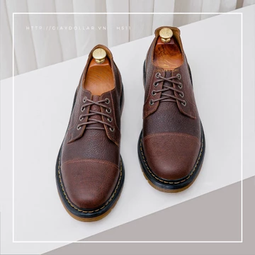 giày đốc, giày đốc da bò, giày đốc da thật, giày dr.marten, giày da bò, giày da thật, giày phượt, giày patina, H511