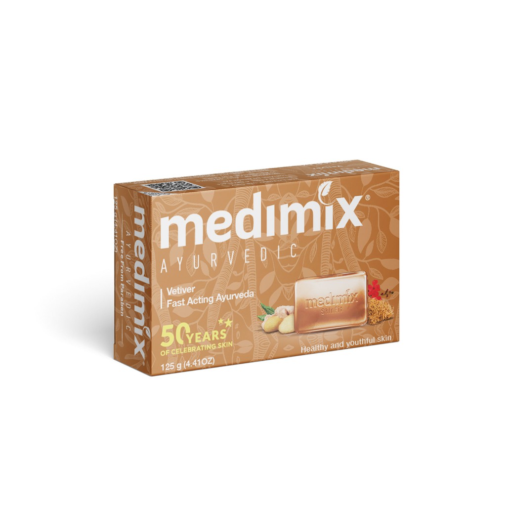 Ảnh Xà Phòng Medimix Cỏ Hương Bài Vetiver - sạch khuẩn mụn 125g 1