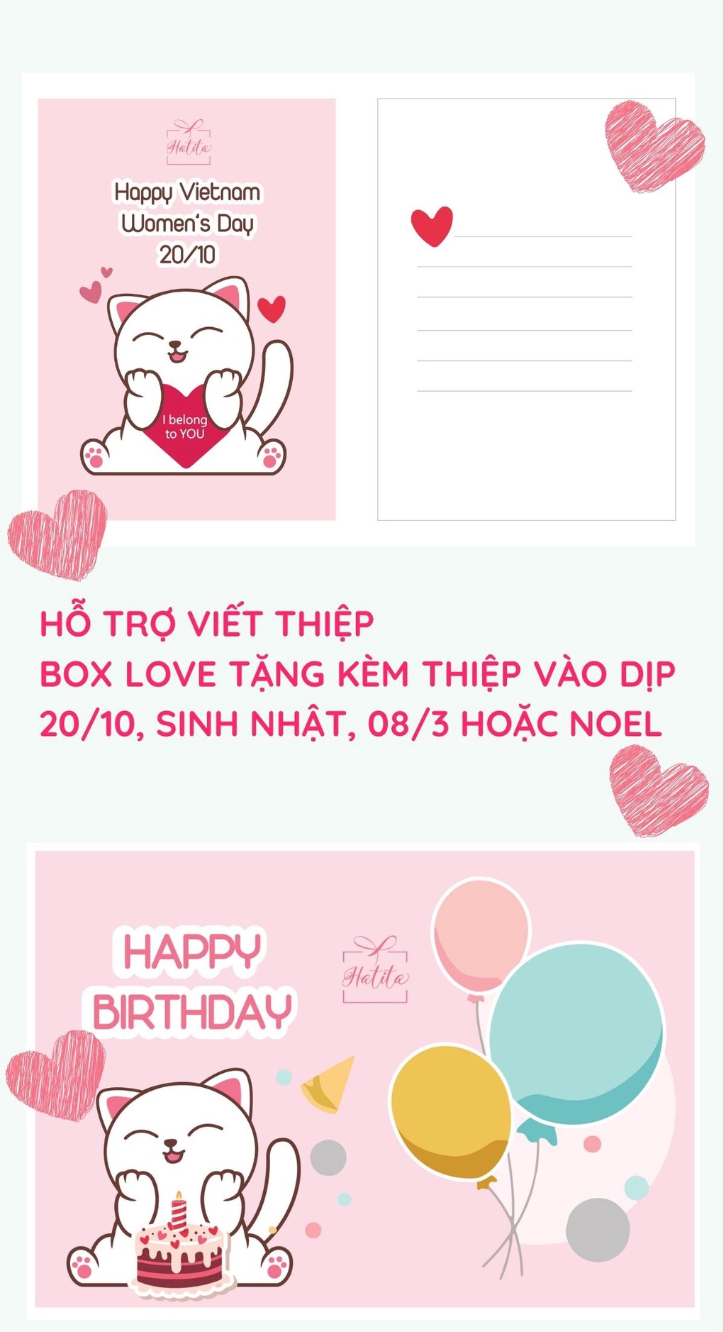Mô tả Túi chườm nóng bụng kinh PUHA 1000ml phiên bản Love You hộp quà tặng bạn gái có hoa hồng sáp - 4