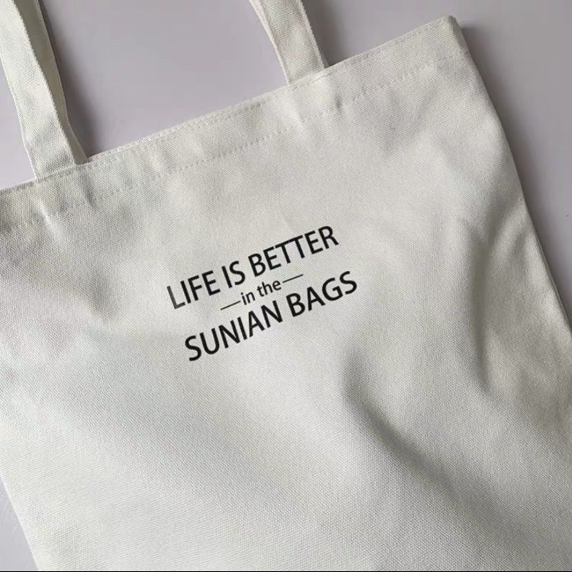 [Túi tote] Túi vải LIFE IS BETTER BIGOMALL
