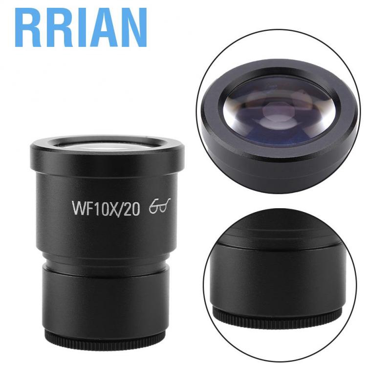 Rrianfo RRIAN 1 cái WF10X/20 Kính Hiển Vi Âm Thanh Nổi Trường Rộng Kích Thước Gắn Thị Kính 30mm