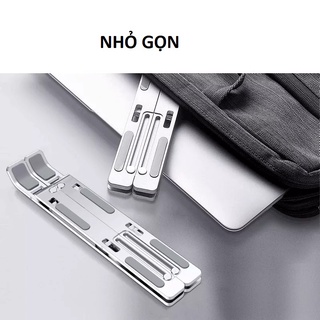 Giá đỡ laptop nhôm có thể gấp gọn loại tốt  có kèm túi đựng- Linh kiện máy tính khác - dụng cụ hỗ trợ laptop
